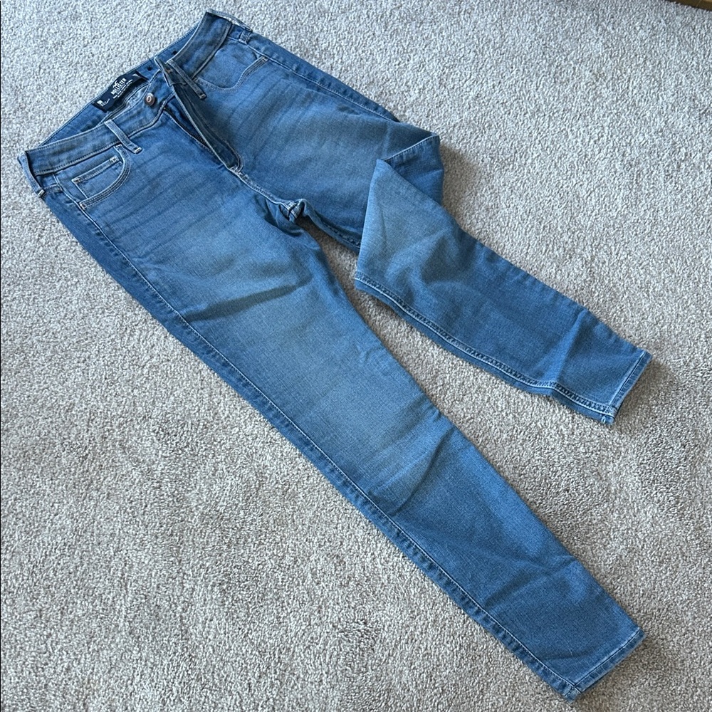 Hollister Blue High-Rise Skinny Jeans